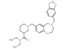 1-{[4-(1,3-benzodioxol-5-ylmethyl)-2,3,4,5-tetrahydro-1,4-benzoxazepin-7-yl]methyl}-N,N-diethyl-3-piperidinecarboxamide