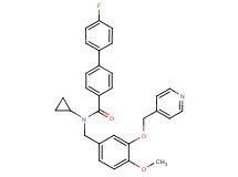 N-cyclopropyl-4'-fluoro-N-[4-methoxy-3-(4-pyridinylmethoxy)benzyl]-4-biphenylcarboxamide