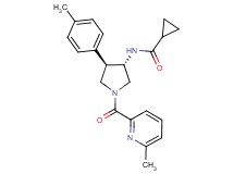 N-{(3S*,4R*)-4-(4-methylphenyl)-1-[(6-methyl-2-pyridinyl)carbonyl]-3-pyrrolidinyl}cyclopropanecarboxamide