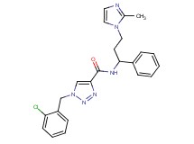 1-(2-chlorobenzyl)-N-[3-(2-methyl-1H-imidazol-1-yl)-1-phenylpropyl]-1H-1,2,3-triazole-4-carboxamide