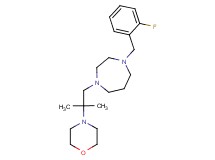1-(2-fluorobenzyl)-4-[2-methyl-2-(4-morpholinyl)propyl]-1,4-diazepane