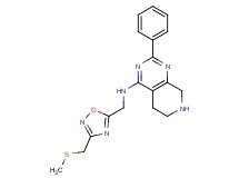 N-({3-[(methylthio)methyl]-1,2,4-oxadiazol-5-yl}methyl)-2-phenyl-5,6,7,8-tetrahydropyrido[3,4-d]pyrimidin-4-amine