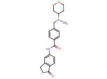 4-{[methyl(tetrahydro-2H-pyran-4-yl)amino]methyl}-N-(1-oxo-2,3-dihydro-1H-inden-5-yl)benzamide