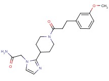 2-(2-{1-[3-(3-methoxyphenyl)propanoyl]-4-piperidinyl}-1H-imidazol-1-yl)acetamide