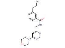 N-{[6-(4-morpholinyl)-4-pyrimidinyl]methyl}-2-propylisonicotinamide