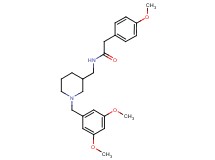 N-{[1-(3,5-dimethoxybenzyl)-3-piperidinyl]methyl}-2-(4-methoxyphenyl)acetamide