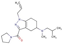 1-allyl-N-isobutyl-N-methyl-3-(1-pyrrolidinylcarbonyl)-4,5,6,7-tetrahydro-1H-indazol-5-amine