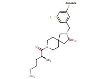 2-(3,5-difluorobenzyl)-8-L-norleucyl-2,8-diazaspiro[4.5]decan-3-one hydrochloride