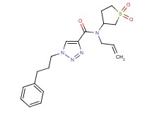 N-allyl-N-(1,1-dioxidotetrahydro-3-thienyl)-1-(3-phenylpropyl)-1H-1,2,3-triazole-4-carboxamide