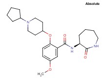 2-[(1-cyclopentyl-4-piperidinyl)oxy]-5-methoxy-N-[(3S)-2-oxo-3-azepanyl]benzamide