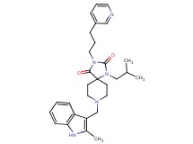1-isobutyl-8-[(2-methyl-1H-indol-3-yl)methyl]-3-[3-(3-pyridinyl)propyl]-1,3,8-triazaspiro[4.5]decane-2,4-dione