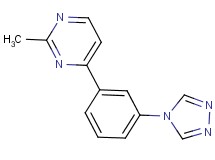2-methyl-4-[3-(4H-1,2,4-triazol-4-yl)phenyl]pyrimidine