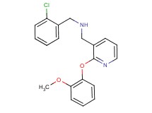 (2-chlorobenzyl){[2-(2-methoxyphenoxy)-3-pyridinyl]methyl}amine