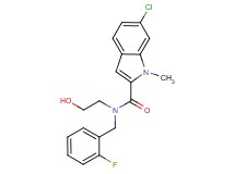 6-chloro-N-(2-fluorobenzyl)-N-(2-hydroxyethyl)-1-methyl-1H-indole-2-carboxamide