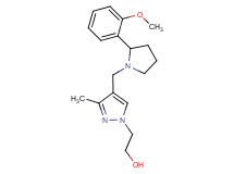 2-(4-{[2-(2-methoxyphenyl)pyrrolidin-1-yl]methyl}-3-methyl-1H-pyrazol-1-yl)ethanol