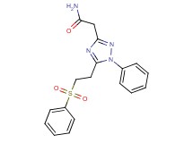 2-{1-phenyl-5-[2-(phenylsulfonyl)ethyl]-1H-1,2,4-triazol-3-yl}acetamide