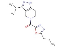 3-isopropyl-5-[(5-propyl-1,3,4-oxadiazol-2-yl)carbonyl]-4,5,6,7-tetrahydro-1H-pyrazolo[4,3-c]pyridine
