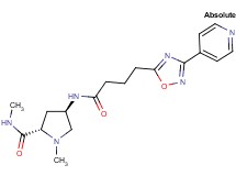 (4R)-N,1-dimethyl-4-{[4-(3-pyridin-4-yl-1,2,4-oxadiazol-5-yl)butanoyl]amino}-L-prolinamide