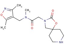 N-[(3,5-dimethyl-4-isoxazolyl)methyl]-N-methyl-2-(2-oxo-1-oxa-3,8-diazaspiro[4.5]dec-3-yl)acetamide hydrochloride