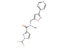 1-(difluoromethyl)-N-methyl-N-{[3-(4-pyridinyl)-5-isoxazolyl]methyl}-1H-pyrazole-3-carboxamide