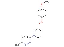 3-{3-[(4-methoxyphenoxy)methyl]-1-piperidinyl}-6-methylpyridazine