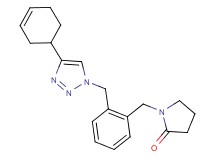 1-{2-[(4-cyclohex-3-en-1-yl-1H-1,2,3-triazol-1-yl)methyl]benzyl}pyrrolidin-2-one
