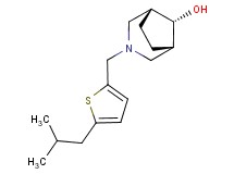 (8-syn)-3-[(5-isobutyl-2-thienyl)methyl]-3-azabicyclo[3.2.1]octan-8-ol