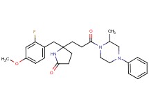 5-(2-fluoro-4-methoxybenzyl)-5-[3-(2-methyl-4-phenyl-1-piperazinyl)-3-oxopropyl]-2-pyrrolidinone