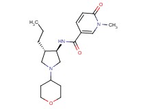 1-methyl-6-oxo-N-[rel-(3R,4S)-4-propyl-1-(tetrahydro-2H-pyran-4-yl)-3-pyrrolidinyl]-1,6-dihydro-3-pyridinecarboxamide hydrochloride