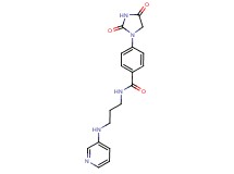 4-(2,4-dioxo-1-imidazolidinyl)-N-[3-(3-pyridinylamino)propyl]benzamide