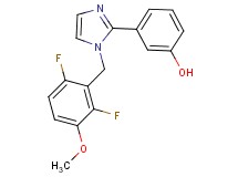 3-[1-(2,6-difluoro-3-methoxybenzyl)-1H-imidazol-2-yl]phenol