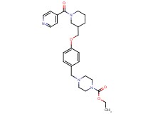 ethyl 4-{4-[(1-isonicotinoyl-3-piperidinyl)methoxy]benzyl}-1-piperazinecarboxylate