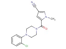5-{[4-(2-chlorophenyl)piperazin-1-yl]carbonyl}-1-methyl-1H-pyrrole-3-carbonitrile