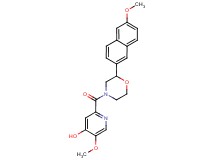 5-methoxy-2-{[2-(6-methoxy-2-naphthyl)-4-morpholinyl]carbonyl}-4-pyridinol