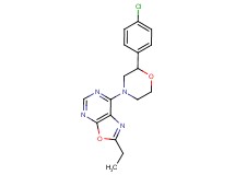 7-[2-(4-chlorophenyl)morpholin-4-yl]-2-ethyl[1,3]oxazolo[5,4-d]pyrimidine