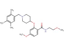 4-methoxy-N-(2-methoxyethyl)-2-{[1-(2,4,5-trimethylbenzyl)-4-piperidinyl]oxy}benzamide