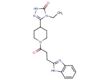 5-{1-[3-(1H-benzimidazol-2-yl)propanoyl]piperidin-4-yl}-4-ethyl-2,4-dihydro-3H-1,2,4-triazol-3-one