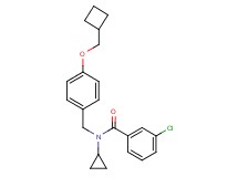 3-chloro-N-[4-(cyclobutylmethoxy)benzyl]-N-cyclopropylbenzamide