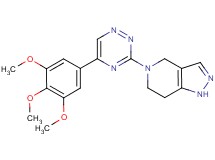 5-[5-(3,4,5-trimethoxyphenyl)-1,2,4-triazin-3-yl]-4,5,6,7-tetrahydro-1H-pyrazolo[4,3-c]pyridine