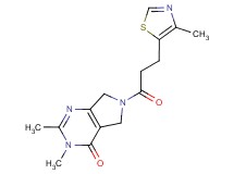 2,3-dimethyl-6-[3-(4-methyl-1,3-thiazol-5-yl)propanoyl]-3,5,6,7-tetrahydro-4H-pyrrolo[3,4-d]pyrimidin-4-one