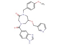 4-(1H-benzimidazol-5-ylcarbonyl)-1-(4-methoxybenzyl)-6-(3-pyridinylmethoxy)-1,4-diazepan-2-one
