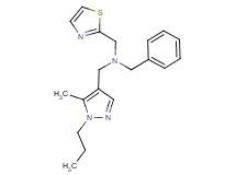 N-benzyl-1-(5-methyl-1-propyl-1H-pyrazol-4-yl)-N-(1,3-thiazol-2-ylmethyl)methanamine