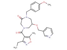 4-[(3-ethyl-5-methyl-4-isoxazolyl)carbonyl]-1-(4-methoxybenzyl)-6-(3-pyridinylmethoxy)-1,4-diazepan-2-one