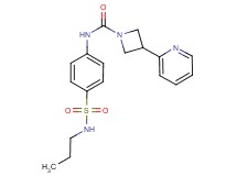N-{4-[(propylamino)sulfonyl]phenyl}-3-pyridin-2-ylazetidine-1-carboxamide