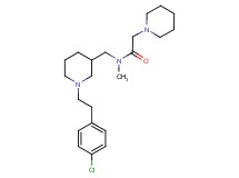 N-({1-[2-(4-chlorophenyl)ethyl]-3-piperidinyl}methyl)-N-methyl-2-(1-piperidinyl)acetamide