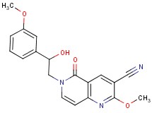 6-[2-hydroxy-2-(3-methoxyphenyl)ethyl]-2-methoxy-5-oxo-5,6-dihydro-1,6-naphthyridine-3-carbonitrile