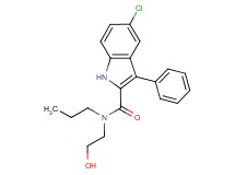 5-chloro-N-(2-hydroxyethyl)-3-phenyl-N-propyl-1H-indole-2-carboxamide