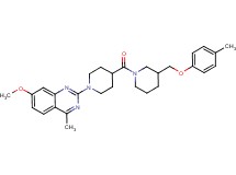 7-methoxy-4-methyl-2-[4-({3-[(4-methylphenoxy)methyl]-1-piperidinyl}carbonyl)-1-piperidinyl]quinazoline