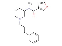 N-methyl-N-[1-(3-phenylpropyl)-3-piperidinyl]-3-furamide