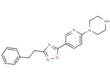 1-{5-[3-(2-phenylethyl)-1,2,4-oxadiazol-5-yl]pyridin-2-yl}piperazine